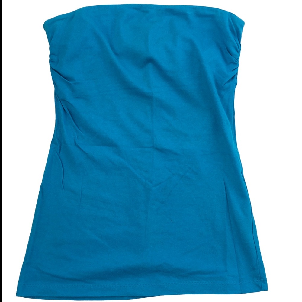 Deb Aqua Blue Strapless Tank Top size small